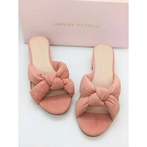 Loeffler Randall Elsie Womens Suede Knot Slide Sandal Size 6.5 - Picture 3 of 5